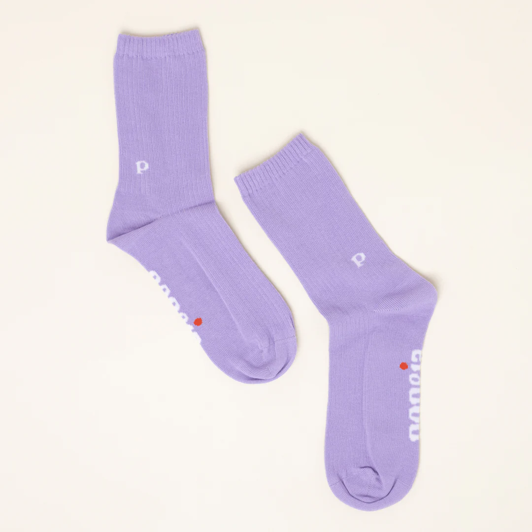 THE CASUAL Socken aus Bio-Baumwolle • Lila – Bild 3