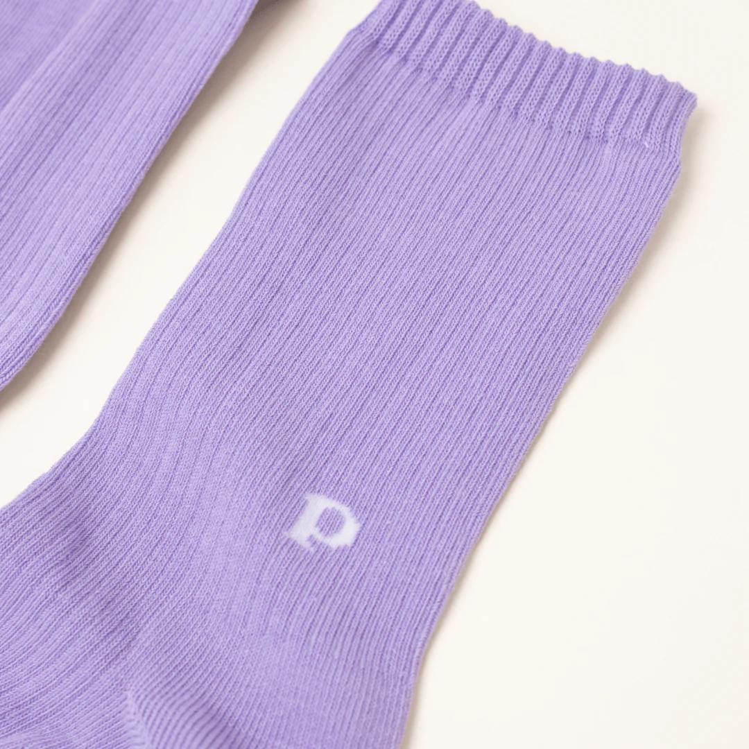 THE CASUAL Socken aus Bio-Baumwolle • Lila – Bild 4