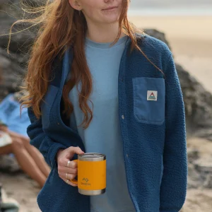 Rappel Sherpa Oversized Hemd - Dunkler Denim