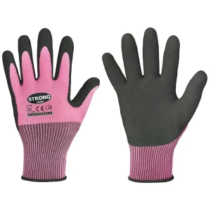 Stronghand LADY FLEXTER Latexhandschuhe Pink/Schwarz