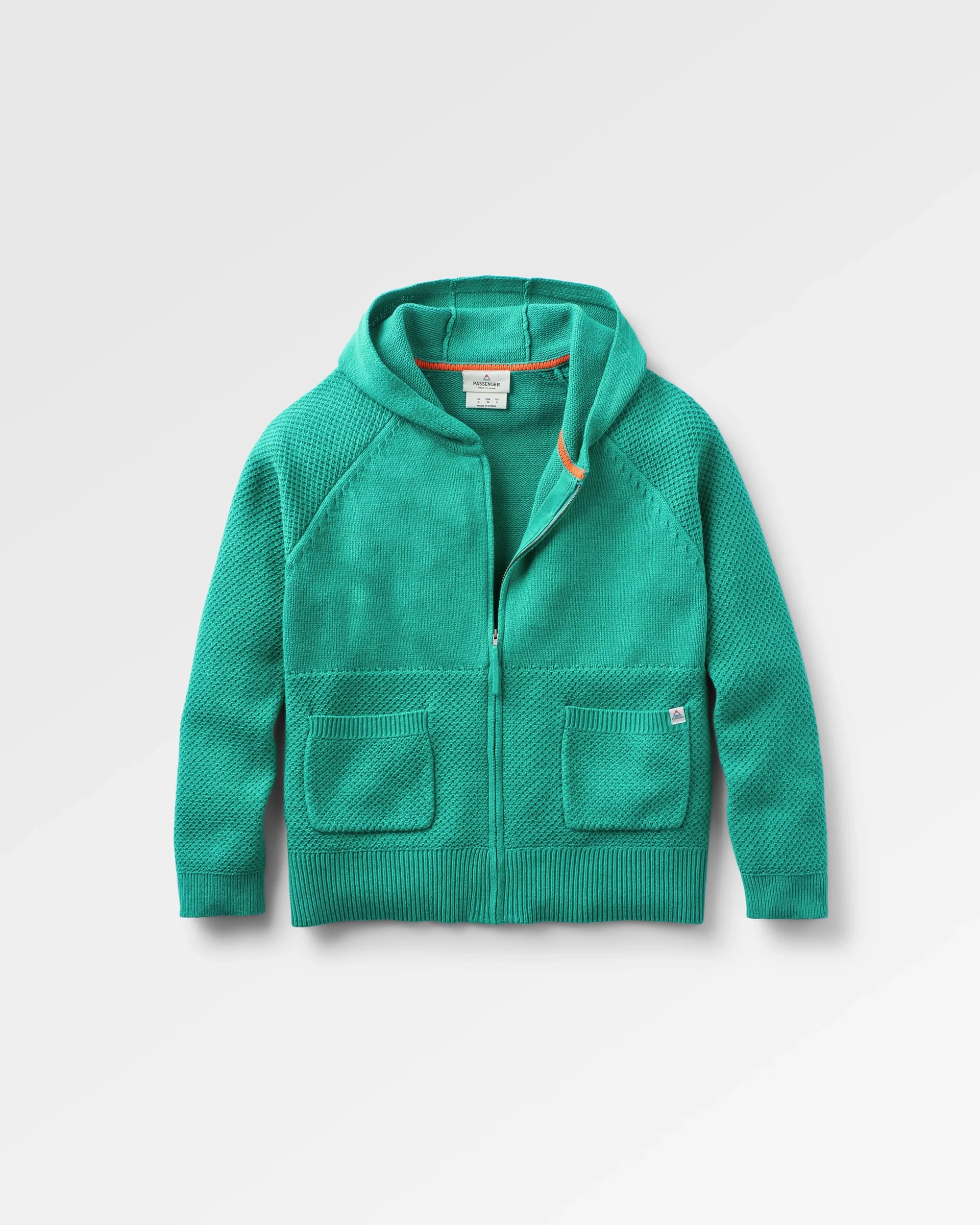 Cove Strickjacke mit Reißverschluss aus Bio-Baumwolle - Grünsee – Bild 3