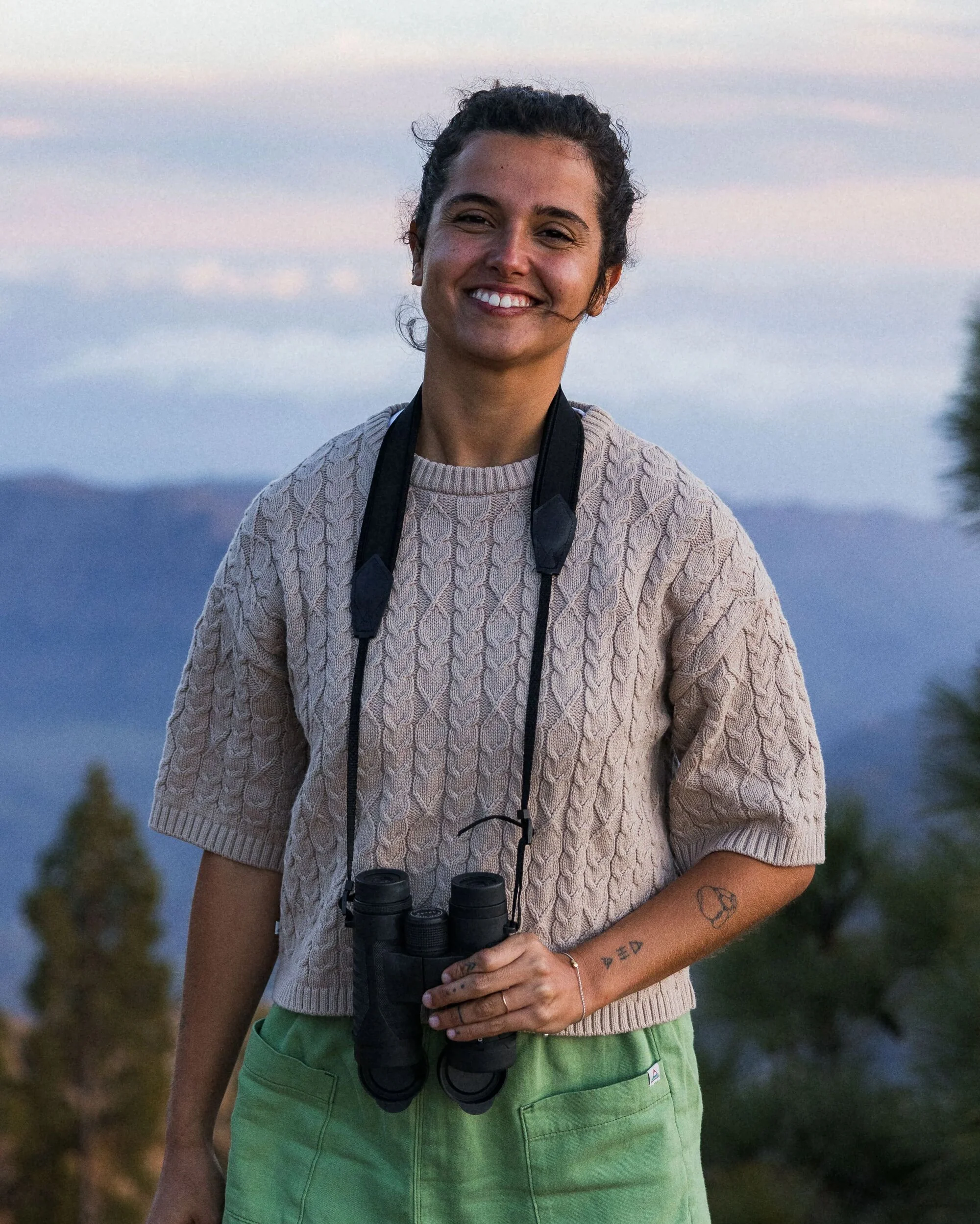 Homely Kurzarm-Strickpullover - Einfach Taupe – Bild 4