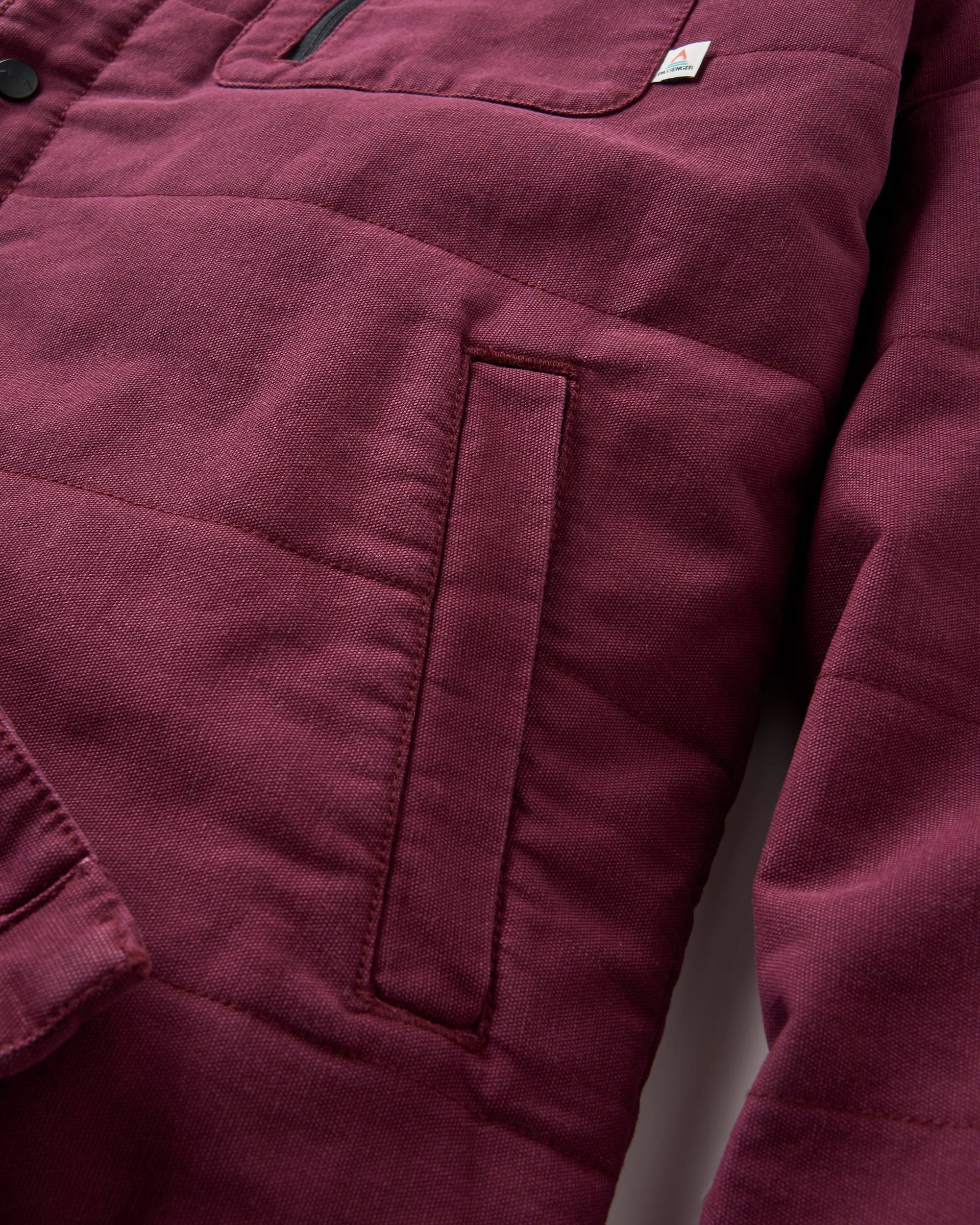 Taranaki Canvas Gestepptes Überhemd - Feige – Bild 5