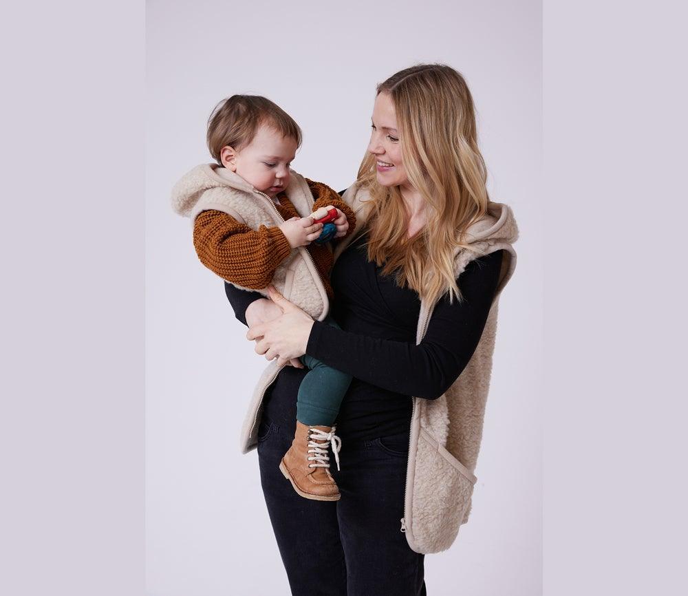 Wollweste für Erwachsene EVEREST - ENGLISH TEA – Bild 5