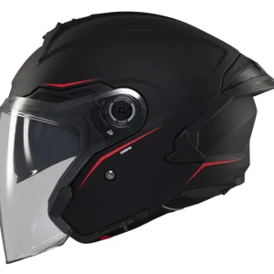 MT Helmets Jethelm Cosmo SV, Solid, ABS, schwarz, matt, ECE 22.06