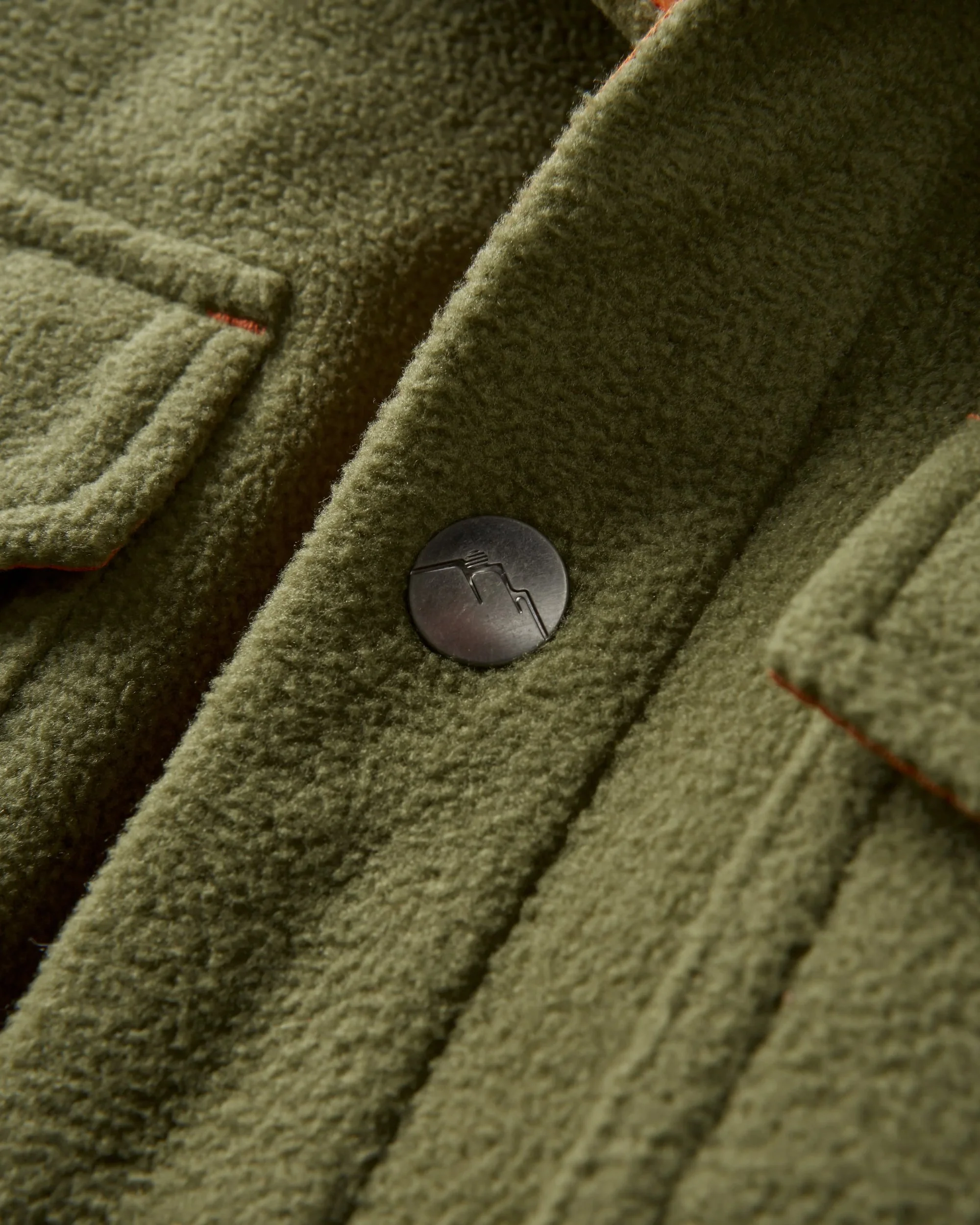 Maple Polar-Fleece-Hemd - Khaki – Bild 8