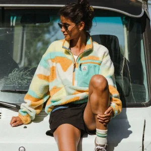 Ravi Sherpa Fleece - Vista Patchwork Gelb